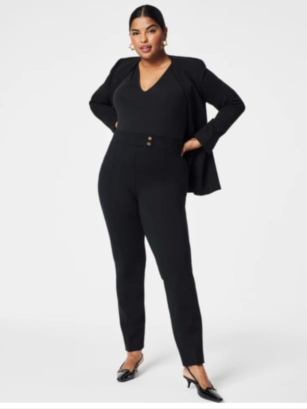 The Perfect Pant, Button Tapered Ankle